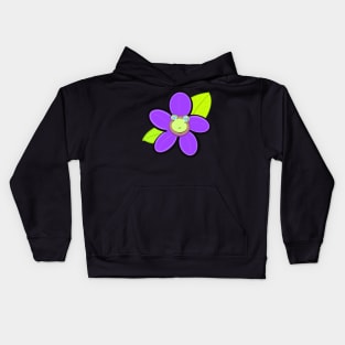 Friggin Flower Froggy Kids Hoodie